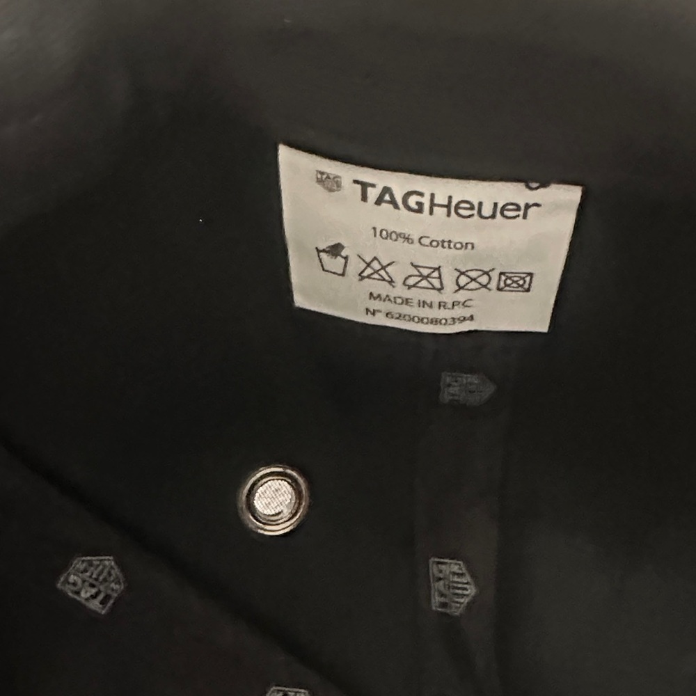 TAG Heuer Black Cap with Green and Red Logo - Picture 2 of 5